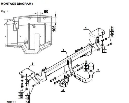 Swan neck tow - tow, toyota