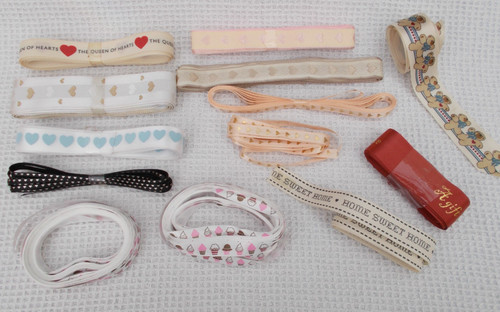 Job lot bundle hearts ribbon - bundle,