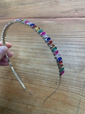 Rainbow diamanté Hair Head