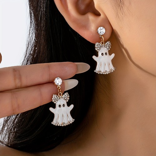 Vintage quirky ghost earrings - vintage,