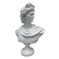 Design Toscano PD72520 Apollo Belvedere Bust Statue, 30 cm, Bonded Marble