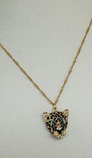 Costume Pendant Necklace As A Puma Goldtoned Stunning Statement Piece 18” Chain