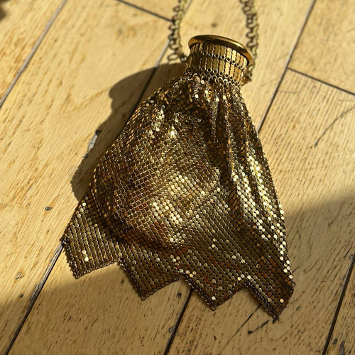 Vintage gold metal - vintage, mesh