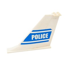 LEGO White/Blue Tail Plane