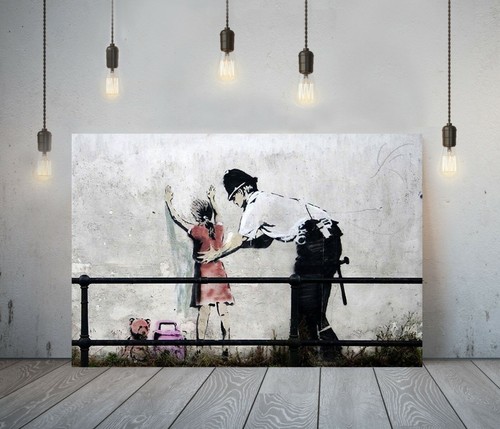 Banksy kid stop and search - stop,