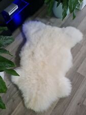 Natural Sheepskin Rug EXTRA LARGE Genuine Pelt GIANT Soft Fleece Ivory White
