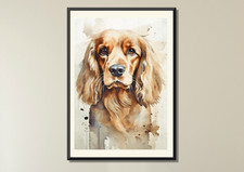 Cocker Spaniel, Water Colour
