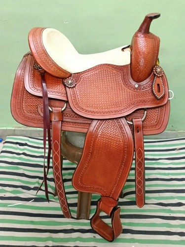 Western leather barrel horse - western,