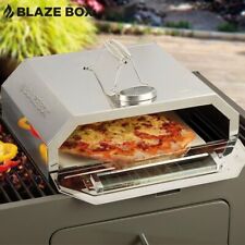 Blaze Box BBQ Pizza Oven with Temperature Gauge for Outdoor Garden Barbecues