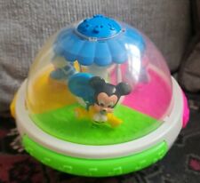 Rare mickey mouse Mattel Disney Spin wobble Musical Melody Light Vintage,Italy,