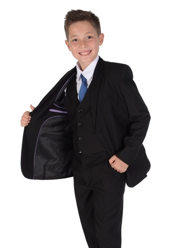 Boys black suit piece - 5,