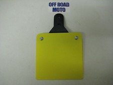 Trials Bike Rear Number Plate