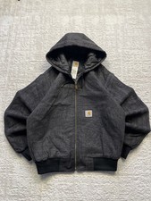 Vintage Carhartt Rework Zip Up Insulated Hooded Jacket Men’s Clothes Size L 