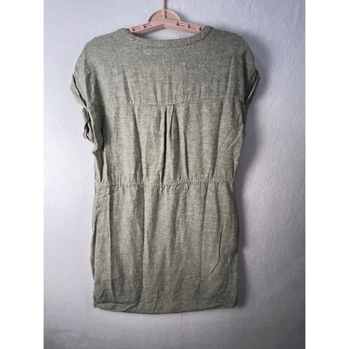 Sage green linen blend - linen,