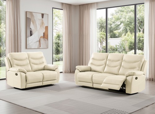 Cream italian leather - cream, seat,3