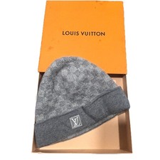 Louis Vuitton Néo Petit Damier Beanie Grey Designer Hat Authentic Paris