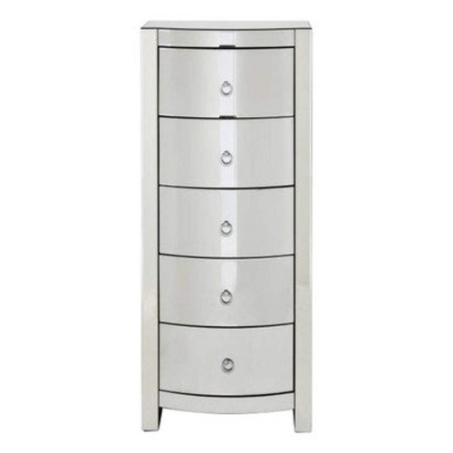 Verona curved tall boy drawers - tall,