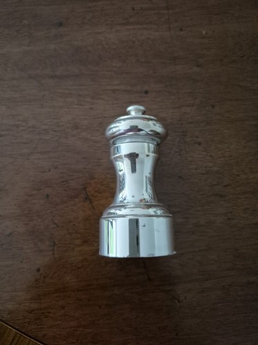 Silver plate pepper grinder - pepper,