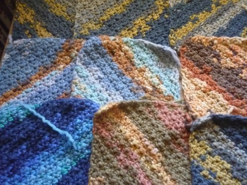 Part completed crochet - part-completed, project