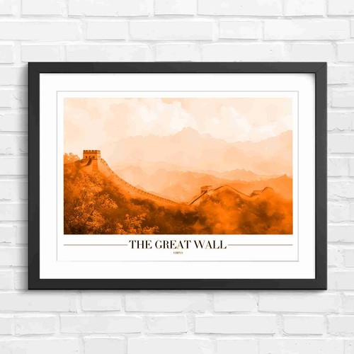 Chinese great wall mountains - chinese,