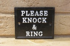 Please Knock & Ring Cast Alloy