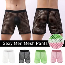 Mens See-through Mesh Shorts