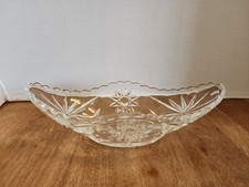 Vintage Star of David PresCut 9" Banana Boat Relish Dish