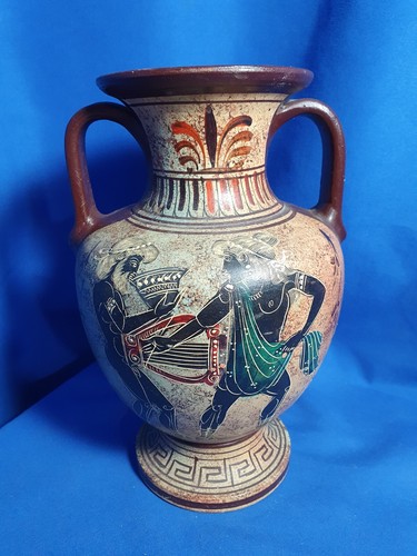 Poseidon god archaic vase - archaic,