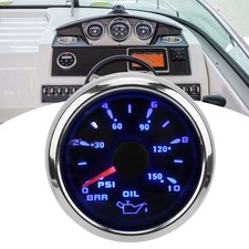 Black Oil Pressure Gauge