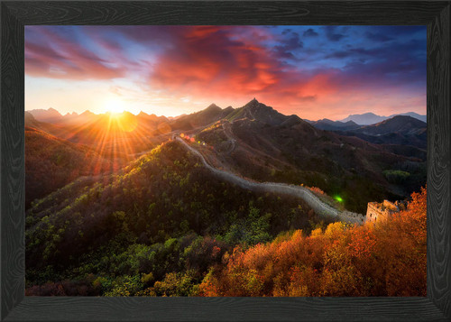 Chinese great wall sunset - great,