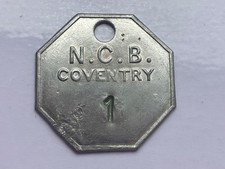 Original NCB N.C.B Coventry Colliery Pit Check Token Tally 1