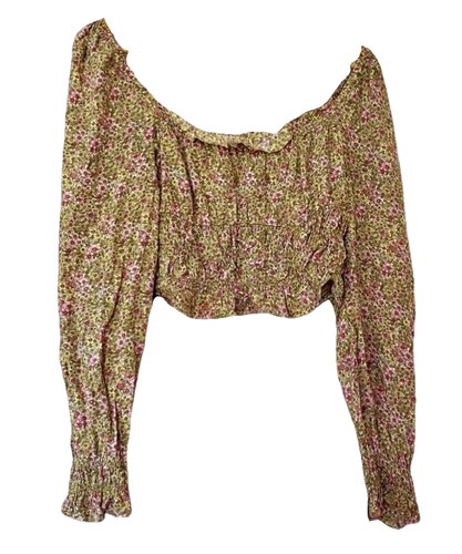 Vintage crop top m - crop, floral