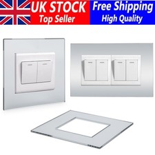 SINGLE DOUBLE LIGHT SWITCH SOCKET  FINGER PLATES SURROUND WALL PROTECTOR COVER
