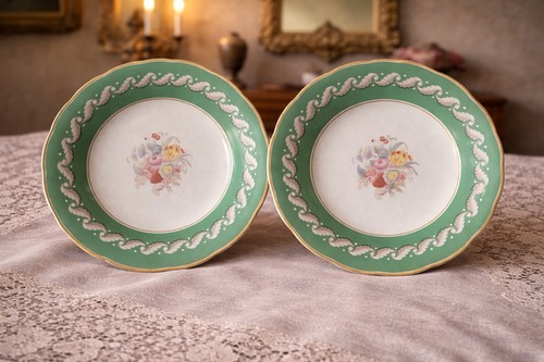 Pair antique english opaque - pair, of