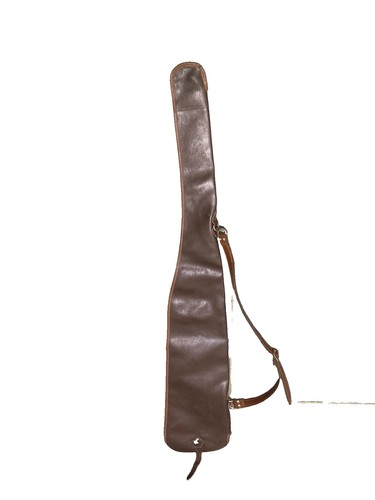 Tan leather shotgun - shotgun, case