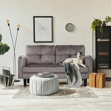 2 Seater Velvet Couch with