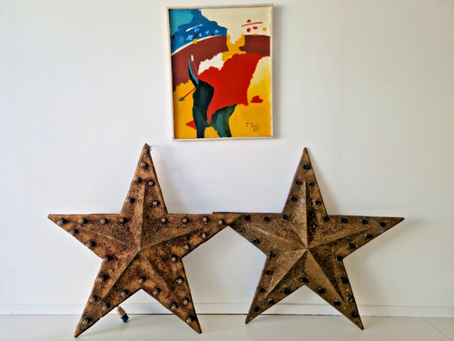 Pair vintage industrial - pair,