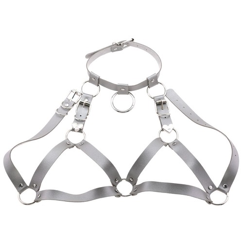 Leather halterneck hollow - pu,