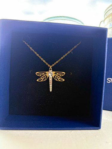 Swarovski gold tone dragonfly - swarovski,