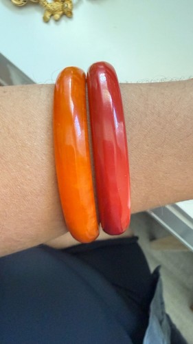 Vintage bakelite bangle - vintage,
