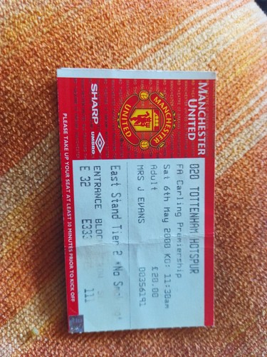 Match ticket manchester united - match,