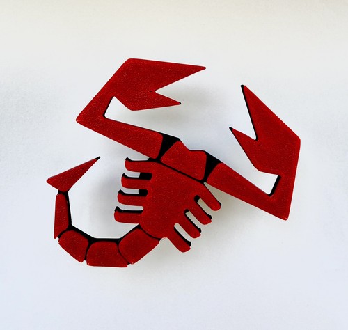 Scorpion rear diffuser badge - scorpion,