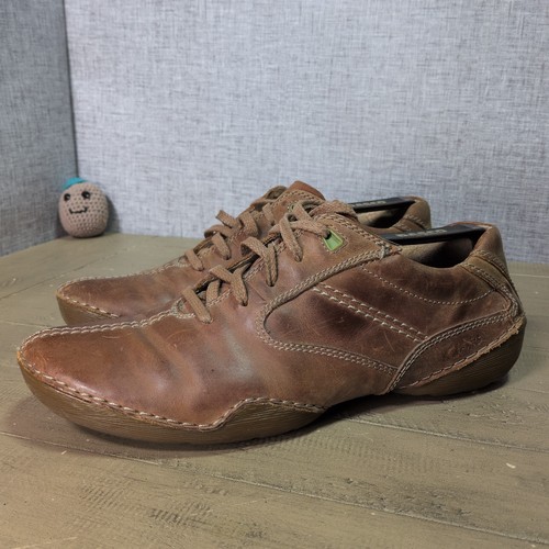 Clarks brown leather walking - leather,