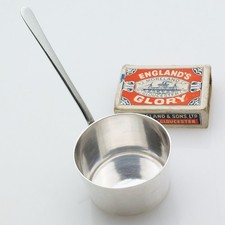 Small Brandy Warming Pan - Army & Navy #5 - Antique Silver Plated