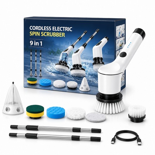9in electric spin - electric, scrubber