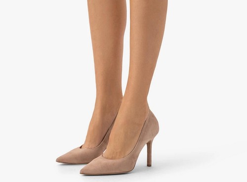 Topshop beige suede pointed