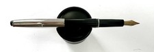 1960s Osmiroid Fountain Pen Black with Rolatip Medium Soft Nib and Blue PA1 feed