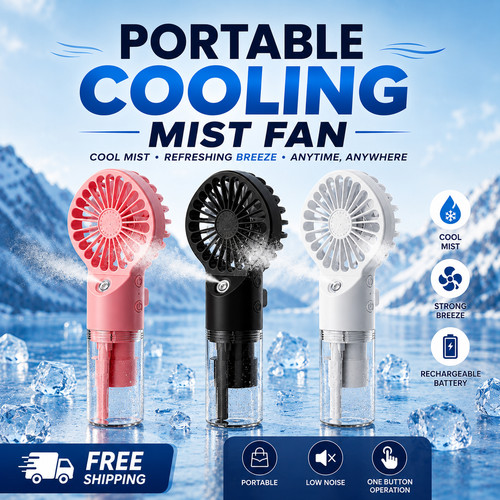 Handheld mist fan portable - handheld,