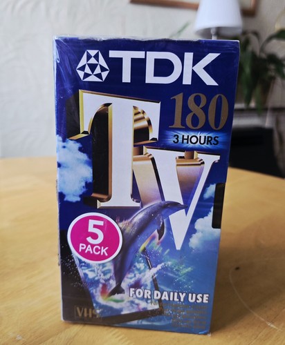 Tdk tv180 vhs blank tapes - tdk,