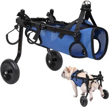 Small Dog Wheelchair for Back Legs Adjustable Dog Pet Trolley for Old Adjustable